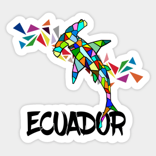 The hammerhead shark of the Galapagos Sticker